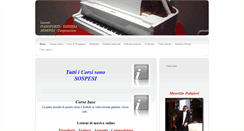 Desktop Screenshot of lezionipianotastieraonline.com