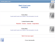 Tablet Screenshot of lezionipianotastieraonline.com